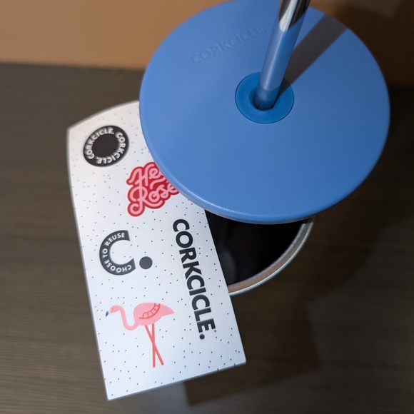 Corkcicle Blue Castle Design Tumbler - Picture 5 of 5